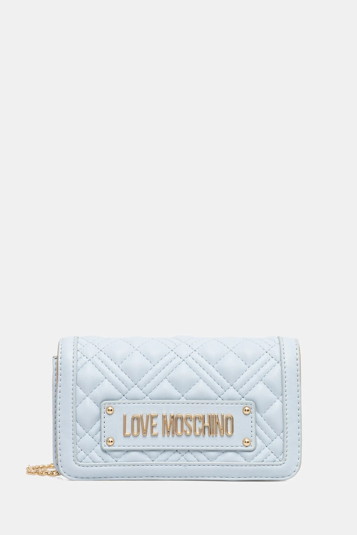 Τσάντα Love Moschino απομίμηση λείου δέρματος μπλε JC5681PP1OLA0701