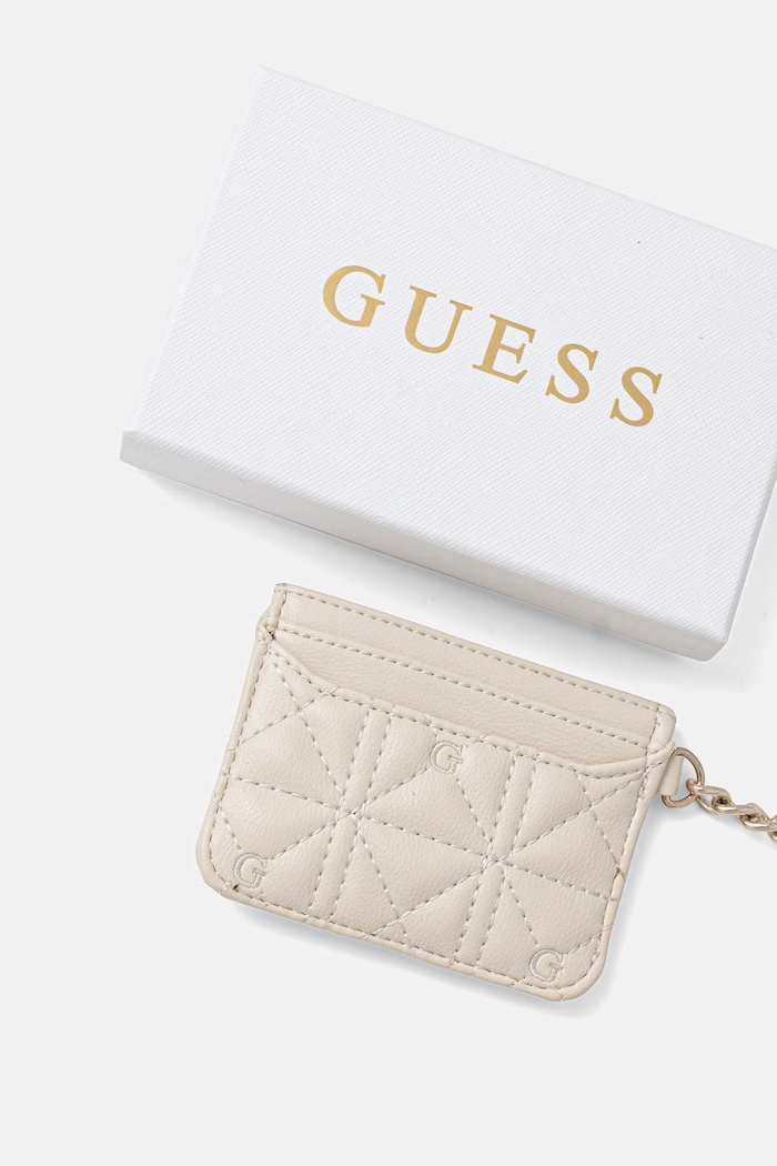 Guess etui na karty RW7563.P6201 beżowy SS26