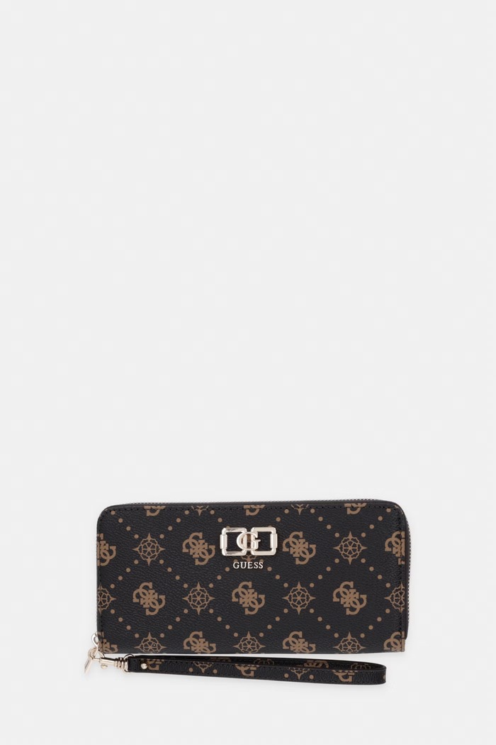 Guess portofel pentru femei, din imitație de piele EMELIE maro SWGP99.28146