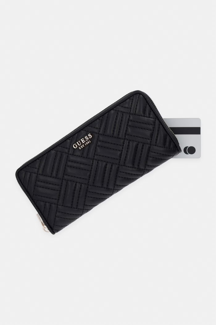 Guess peňaženka dámska z imitácie kože SALLY čierna SWQG99.21146