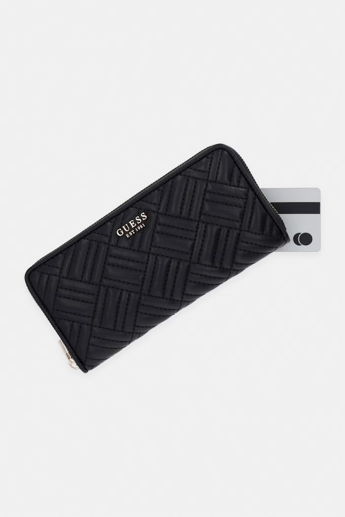 Guess peňaženka dámska z imitácie kože SALLY čierna SWQG99.21146