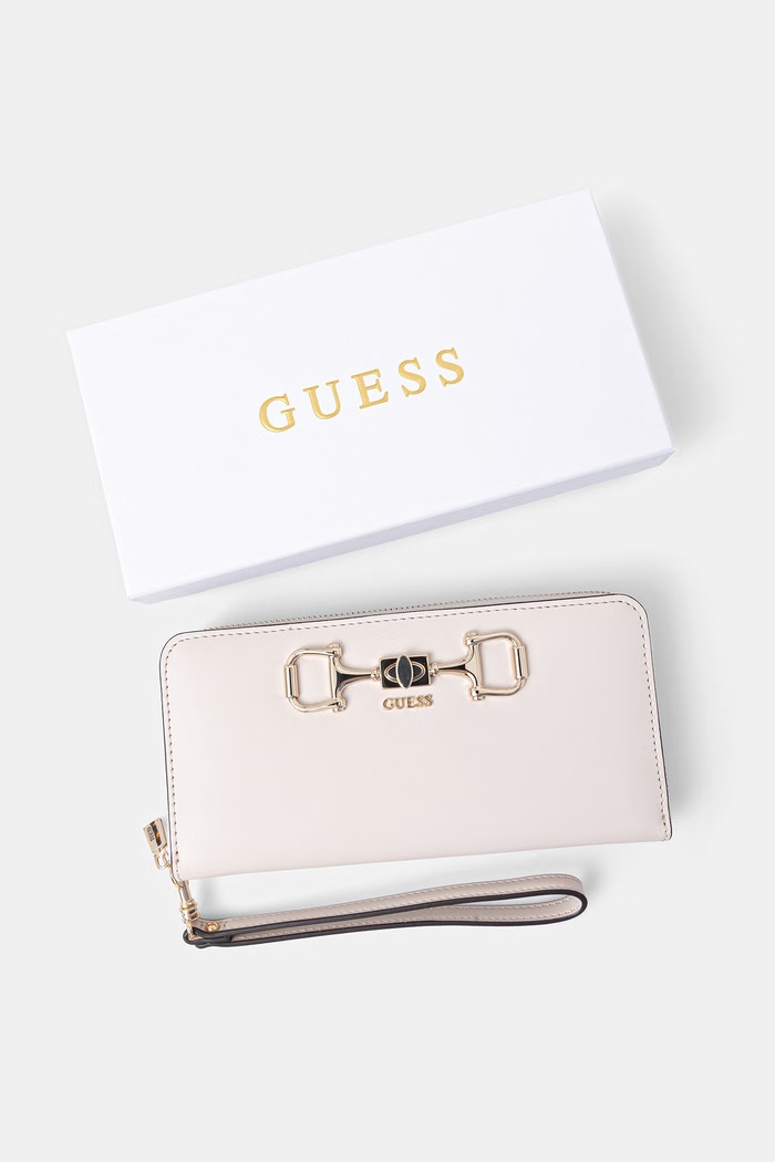 Guess peňaženka dámska z imitácie kože JANIE béžová SWVG99.10146