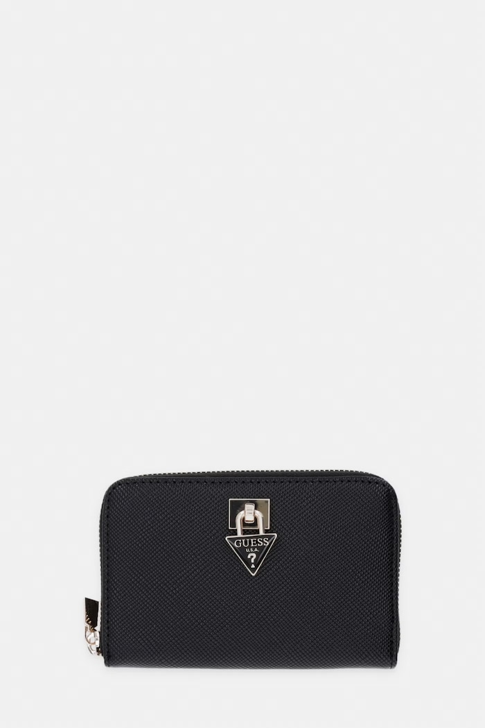 Guess portofel pentru femei, cu imitație de piele PATSIE negru SWZG99.19140