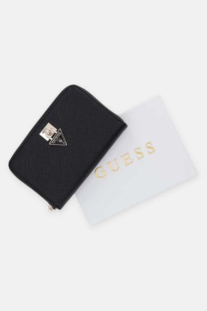 Guess portofel pentru femei, cu imitație de piele PATSIE SWZG99.19140 negru