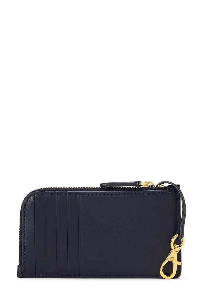 Lauren Ralph Lauren dámska kožená peňaženka 432P10421 tmavomodrá SS26