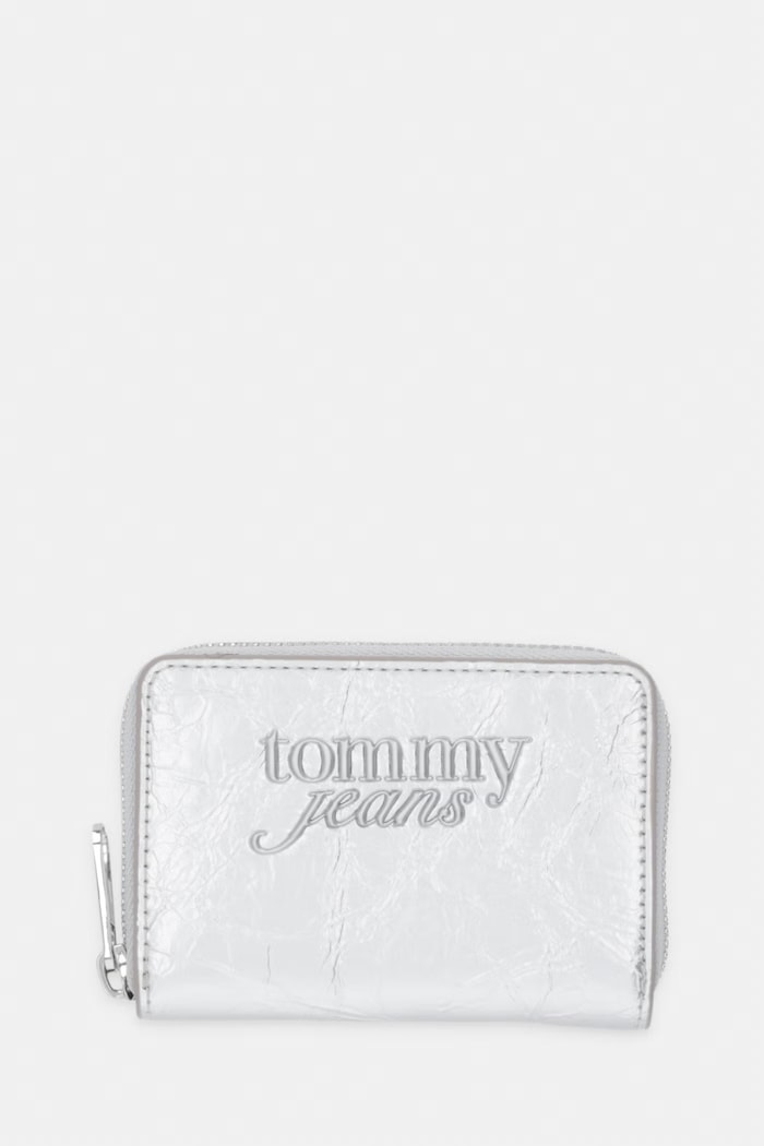 Tommy Jeans portofel pentru femei argintiu AW0AW18664