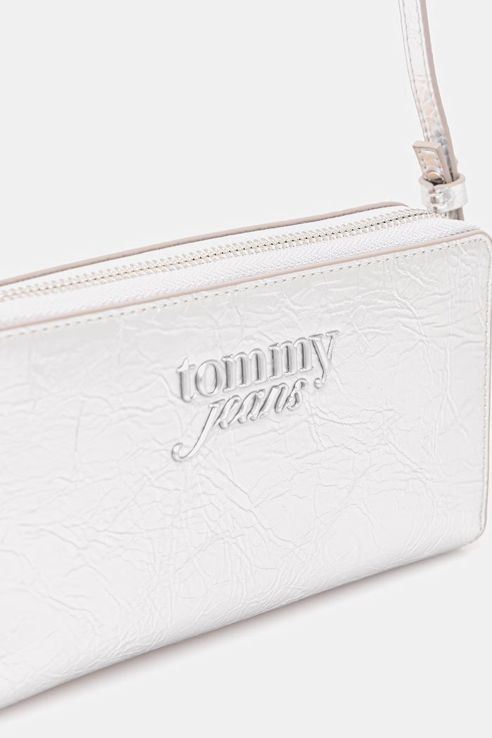 Tommy Jeans portfel damski srebrny AW0AW18854