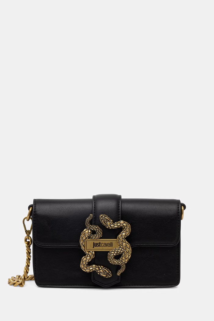 Just Cavalli клатч для женщин из искусственной кожи чёрный 80RA5PA2.ZSA89
