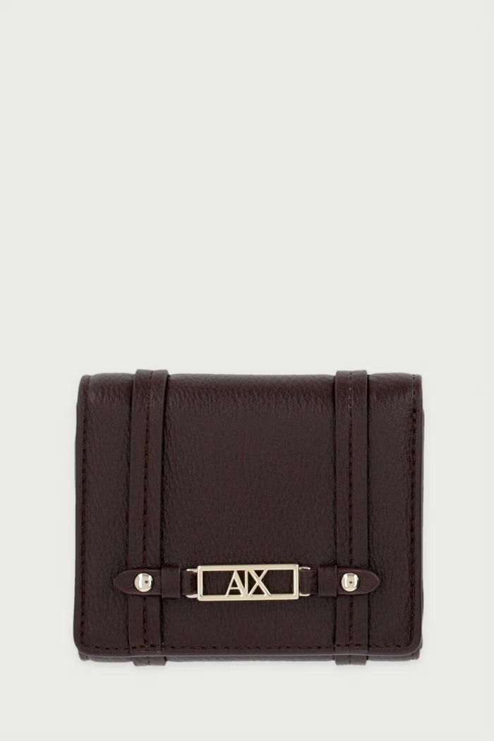 Armani Exchange Portfel damski z imitacji skóry brązowy XW002613.AF15632