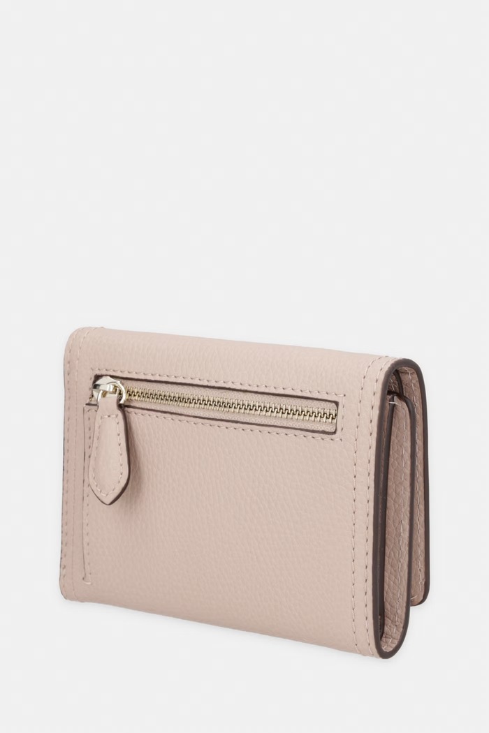 BOSS portofel pentru femei, din piele Lenah Flap SM Wallet 50563423 roz SS26