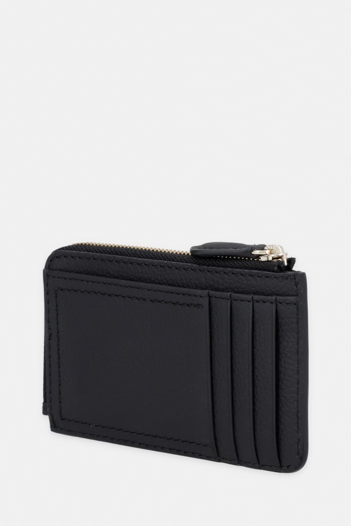 BOSS peňaženka dámska kožená Lenah Zip Cardholder 50563424 čierna SS26