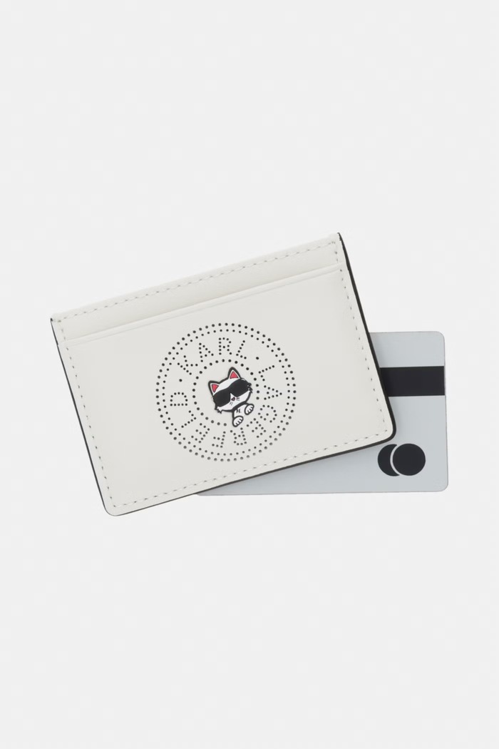 Doplnky Dámske kožené puzdro na karty Karl Lagerfeld IKON B2W32059 béžová