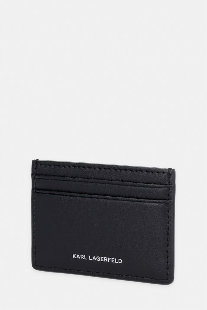 Karl Lagerfeld Калъф за карти женски кожен IKON B2W32040 черен SS26