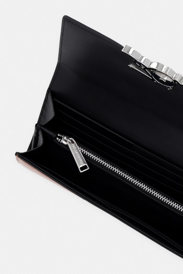 Doplnky Karl Lagerfeld peňaženka dámska kožená K/SIGNATURE B2W32014 oranžová