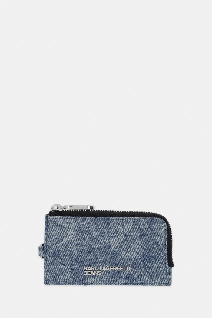 Karl Lagerfeld Jeans pénztárca sima kék B2W32043