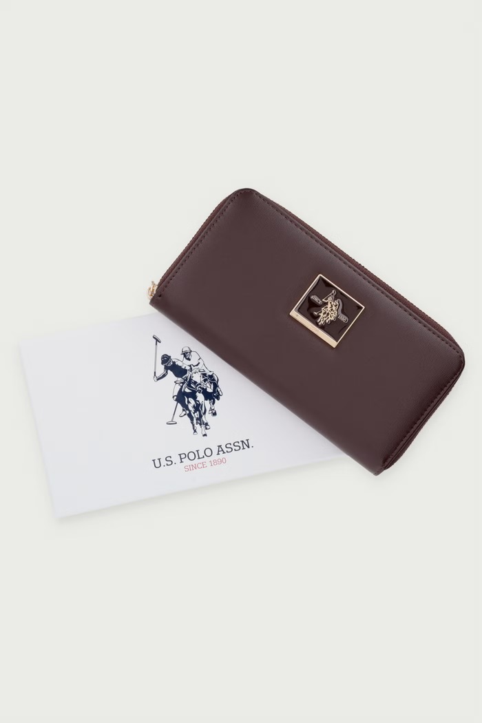 Portfel damski MARGARET U.S. Polo Assn. brązowy WEUMF9049WVP