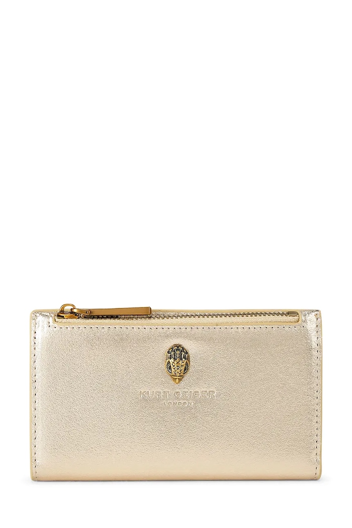 Kurt Geiger London portofel pentru bărbați, din piele Shoreditch aur 5053861109