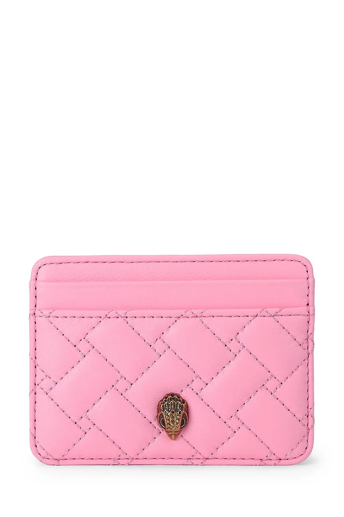 Kurt Geiger London etui na karty damskie skórzane Kensington różowy 5368198109
