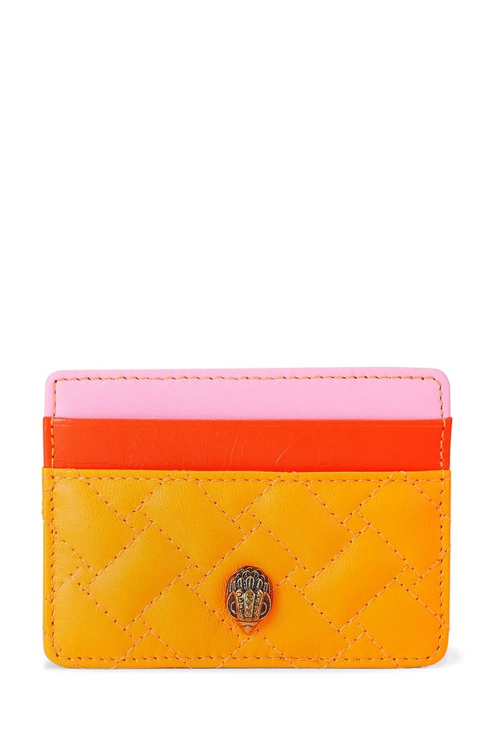 Kurt Geiger London etui na karty damskie skórzane Kensington pomarańczowy 5368157129