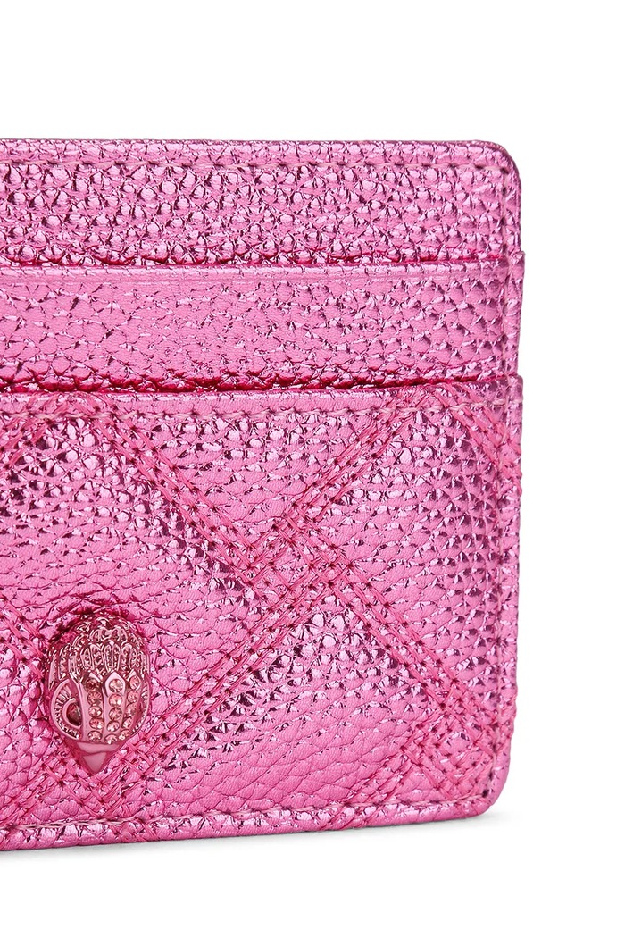 Kurt Geiger London etui na karty damskie skórzane Kensington różowy 1274398109
