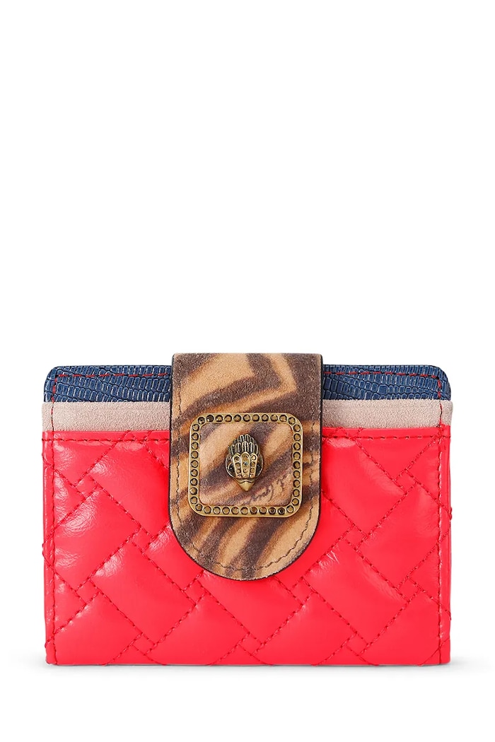 Kurt Geiger London dámske kožené puzdro na karty Pimlico červená 5371236019