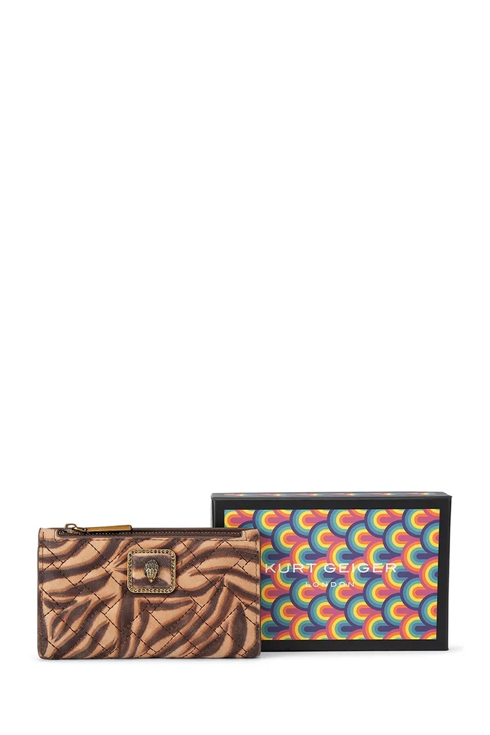 Kurt Geiger London dámska semišová peňaženka RFID Pimlico 5375036209 hnedá