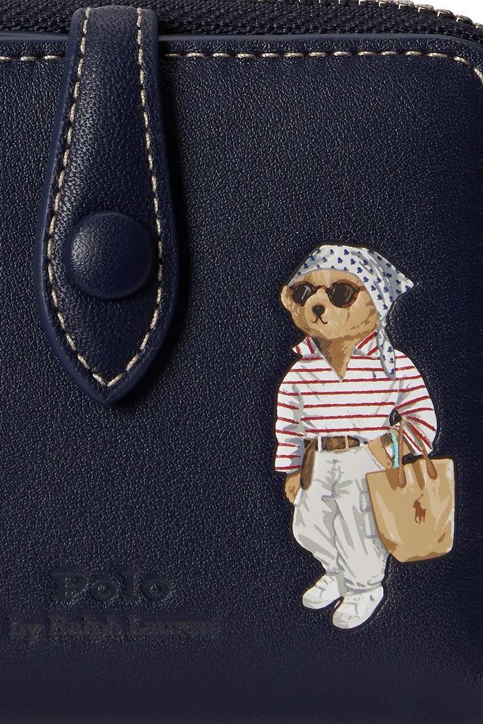 Polo Ralph Lauren peňaženka dámska kožená 427P10990 tmavomodrá