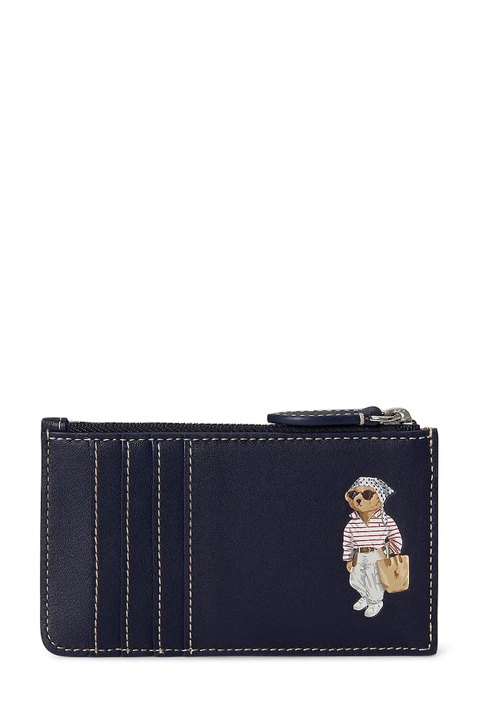 Polo Ralph Lauren portofel pentru femei, din piele bleumarin 427P10991