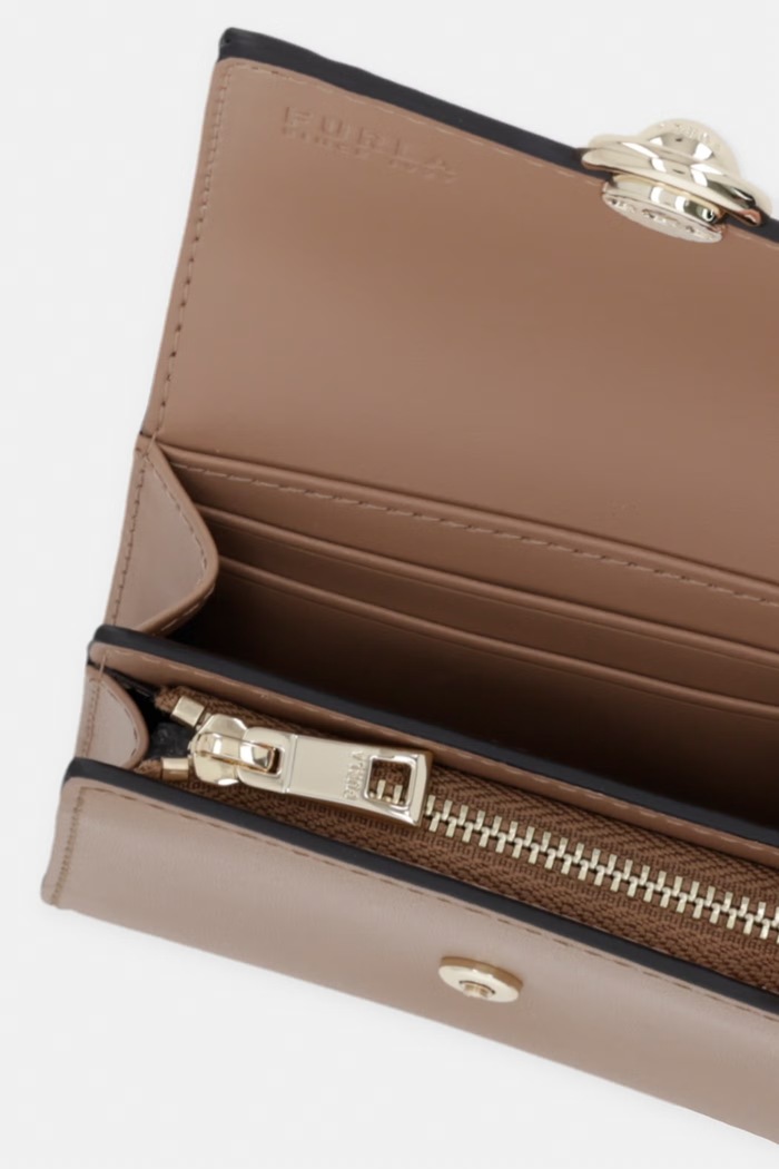 Аксесоари Furla Портфейл дамски от кожа WP00594.BX3104.4773S кафяв