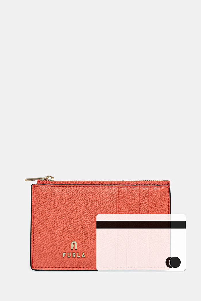 Furla portofel pentru femei, din piele Camelia M WP00310.ARE000.4477S portocaliu