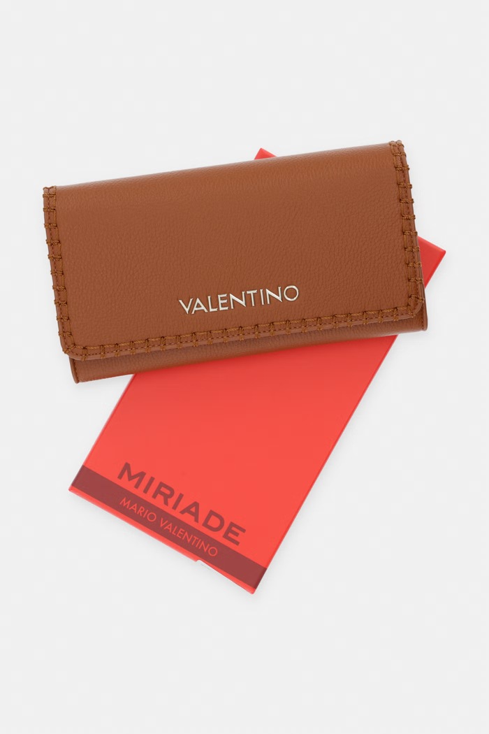 Valentino Bags πορτοφόλι γυναικείο από απομίμηση δέρματος ALEKSANDRA VPS9W9113 καφέ