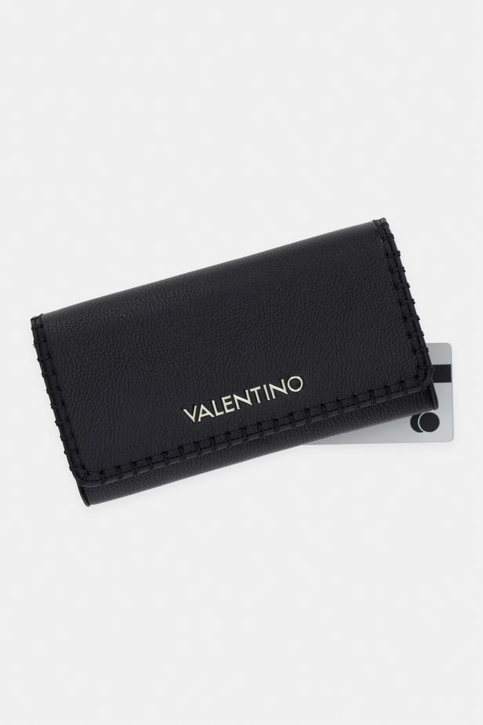 Valentino Bags πορτοφόλι γυναικείο από απομίμηση δέρματος ALEKSANDRA μαύρο VPS9W9113