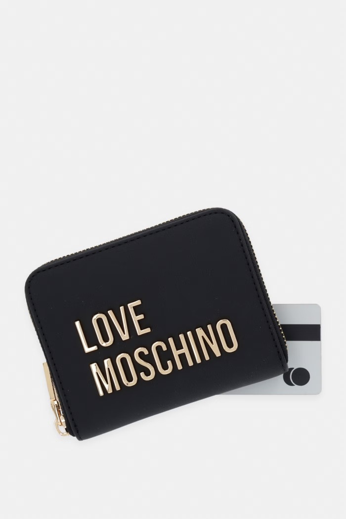 Love Moschino peňaženka dámska z imitácie kože JC5613PP0OKD0000 čierna