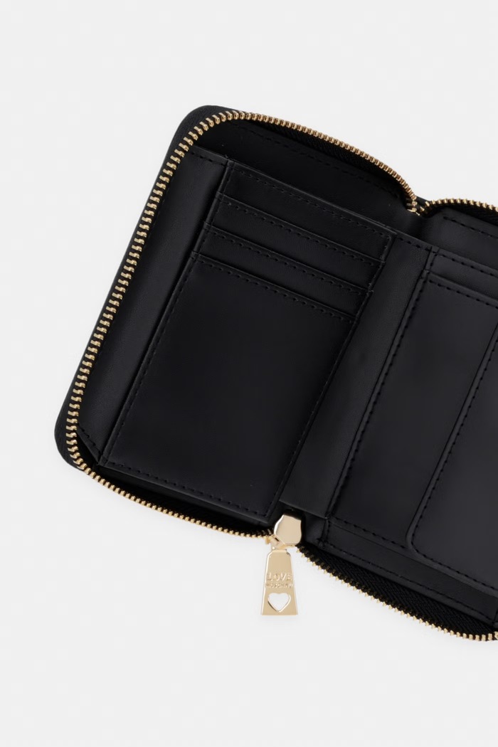 Doplnky Love Moschino peňaženka dámska z imitácie kože JC5641PP0OLC0000 čierna