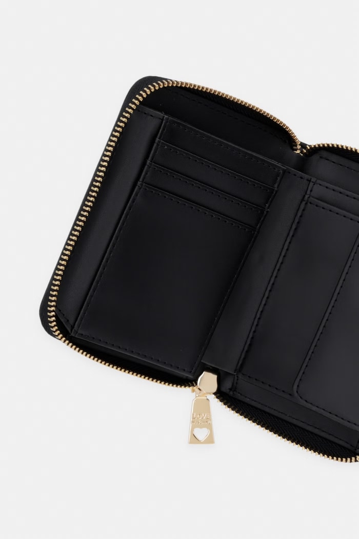 Doplnky Love Moschino peňaženka dámska z imitácie kože JC5641PP0OLC0000 čierna