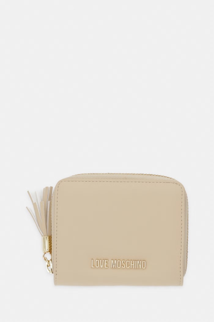 Love Moschino portofel pentru femei, cu imitație de piele bej JC5689PP0OKD0110