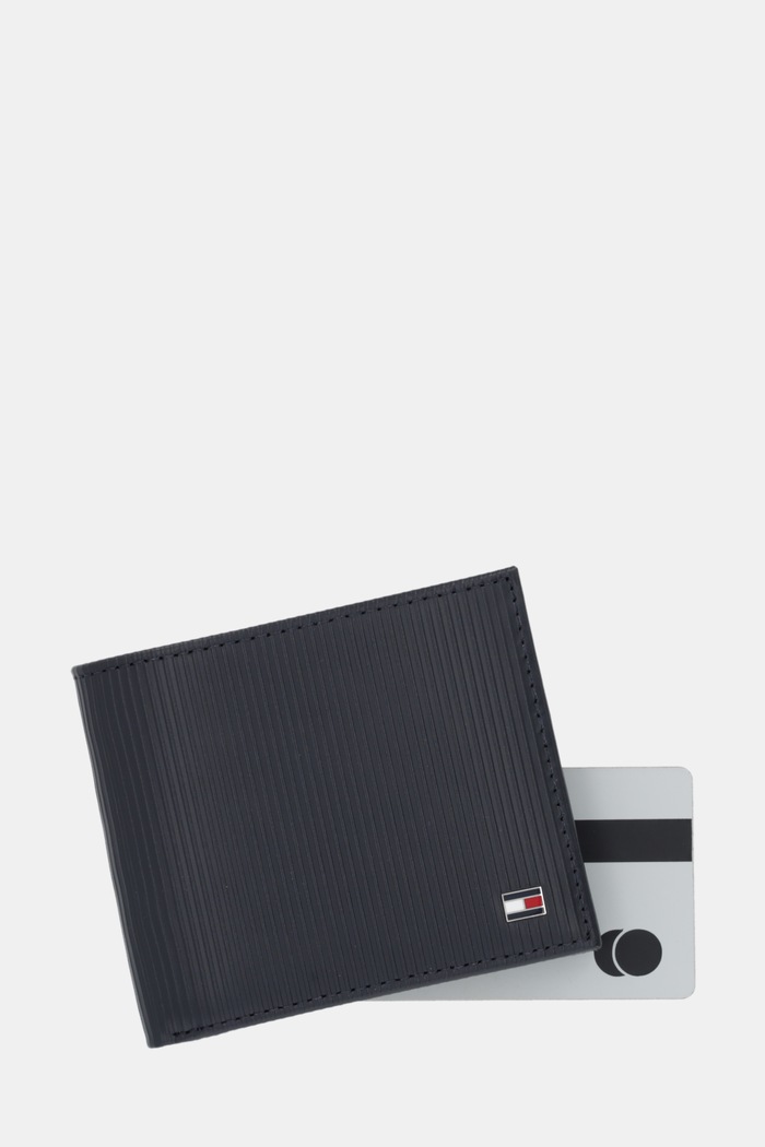 Tommy Hilfiger bőr pénztárca sötétkék AM0AM13958