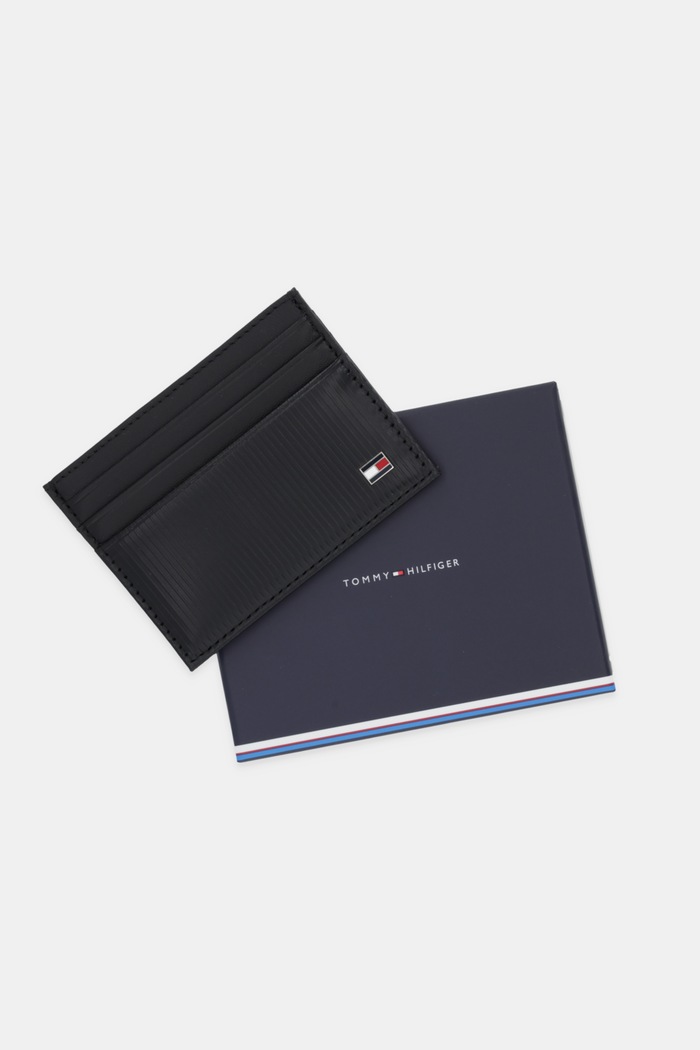 Tommy Hilfiger bőr kártya tok fekete AM0AM13959