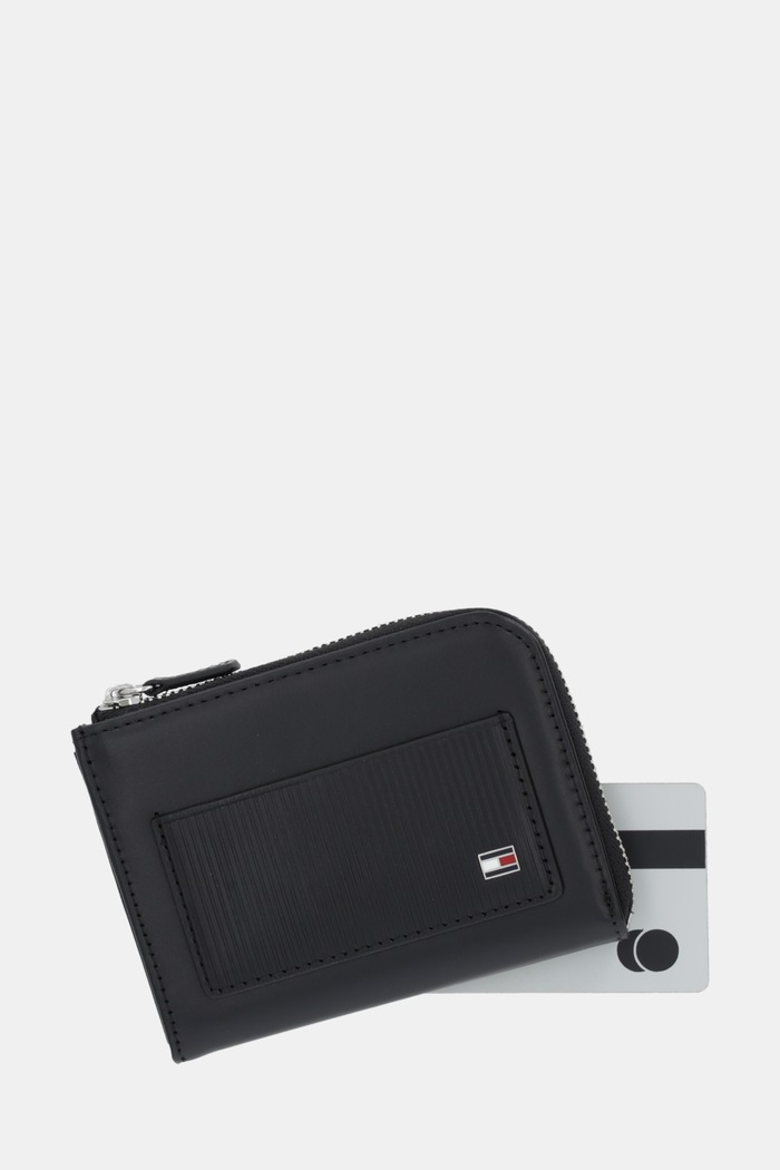 Tommy Hilfiger bőr pénztárca fekete AM0AM13960