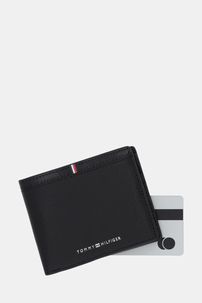 Tommy Hilfiger bőr pénztárca fekete AM0AM13971