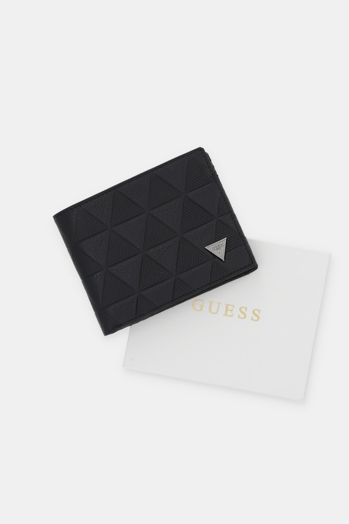 Δερμάτινο πορτοφόλι Guess TORINO SMTOTE.LEA20 μαύρο