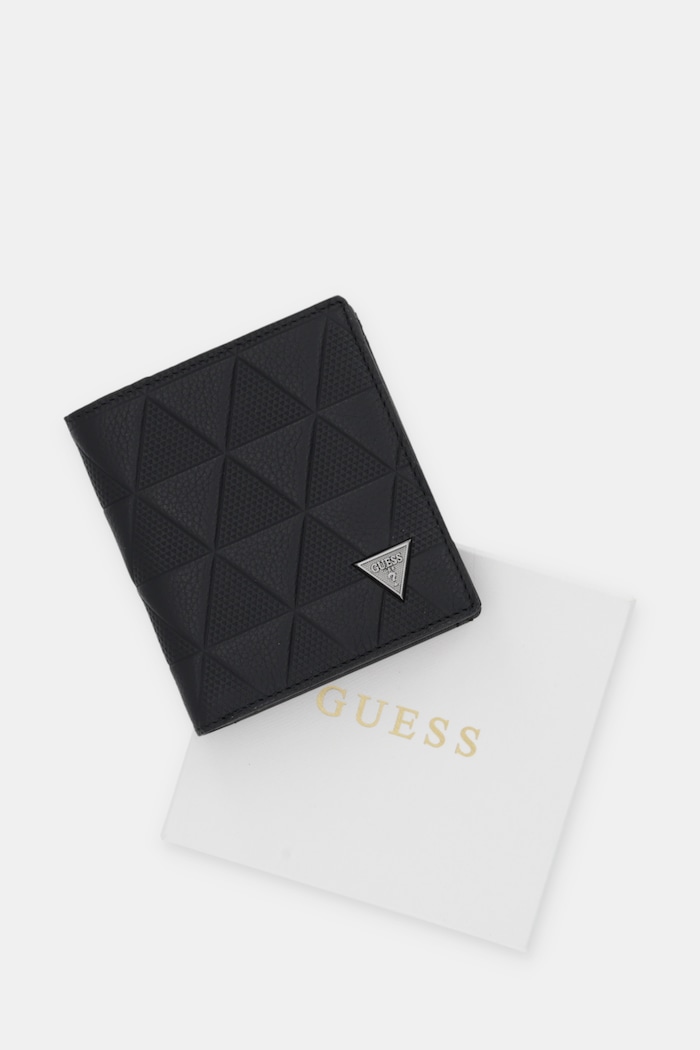 Δερμάτινο πορτοφόλι Guess TORINO SMTOTE.LEA22 μαύρο