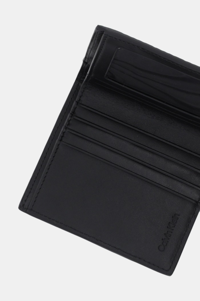 Accesorii Calvin Klein portofel de piele LV04D1127G negru