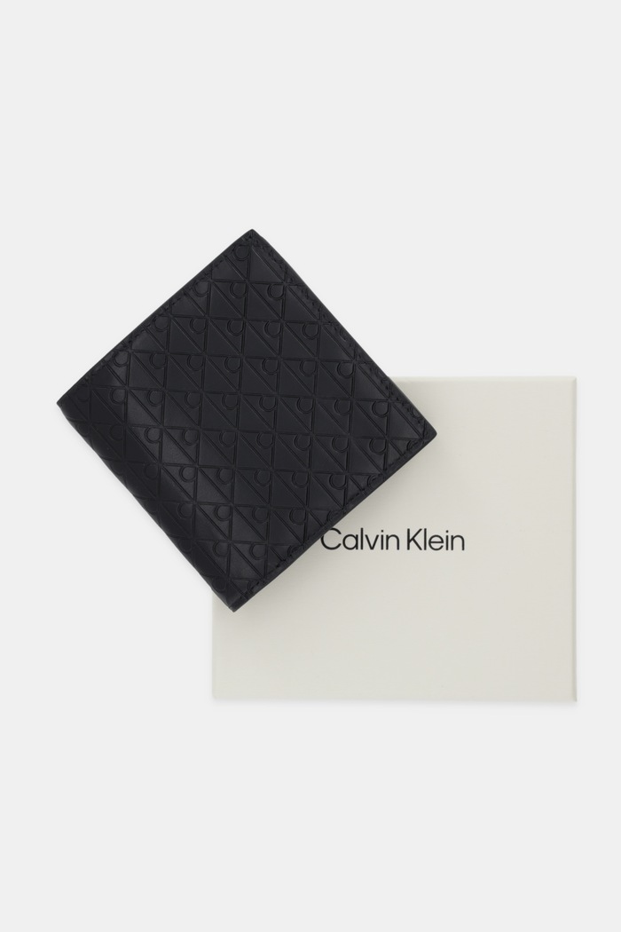 Kožená peňaženka Calvin Klein LV04D1145G čierna