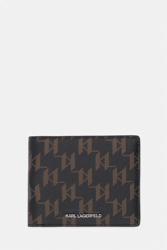 Karl Lagerfeld portofel K/MONOGRAM imitatie de piele maro B1M32055