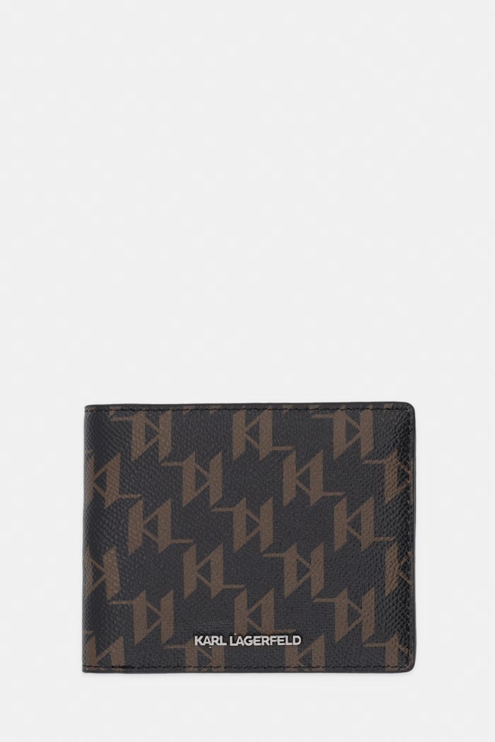 Karl Lagerfeld portofel K/MONOGRAM imitatie de piele maro B1M32055