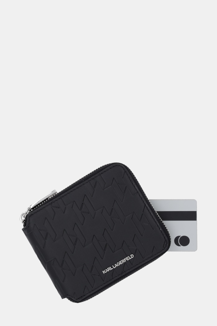 Karl Lagerfeld portofel de piele K/LOOM negru B1M32050