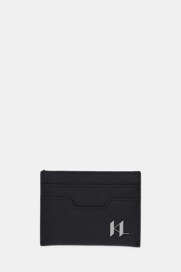 Kožené puzdro na karty Karl Lagerfeld K/MONOGRAM puzdro na karty čierna A3M30181
