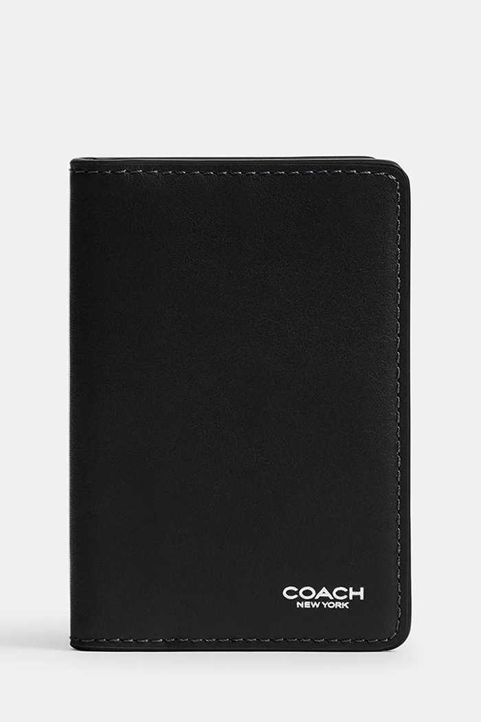 Δερμάτινη θήκη για κάρτες Coach θήκη για κάρτες μαύρο CZ036