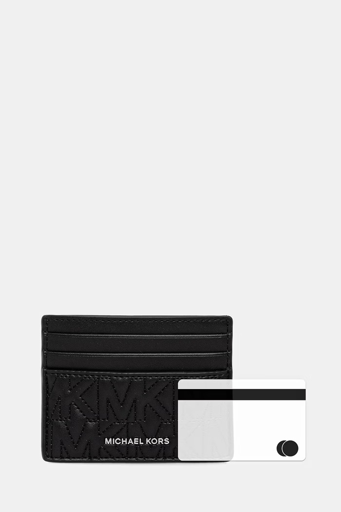Kožené pouzdro na karty Michael Kors černá 39R6SHDD2L